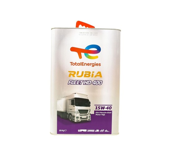 TotalEnergies Rubia Fleet HD400 15W-40 Dört Mevsim Dizel Motor Yağı 16Kg