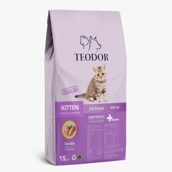 Teodor kitten yavru kedi maması tavuklu 15 kg