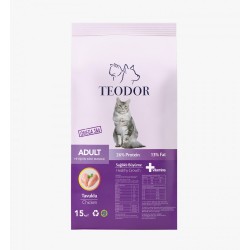 Teodor adult yetişkin kedi maması tavuklu 15 kg